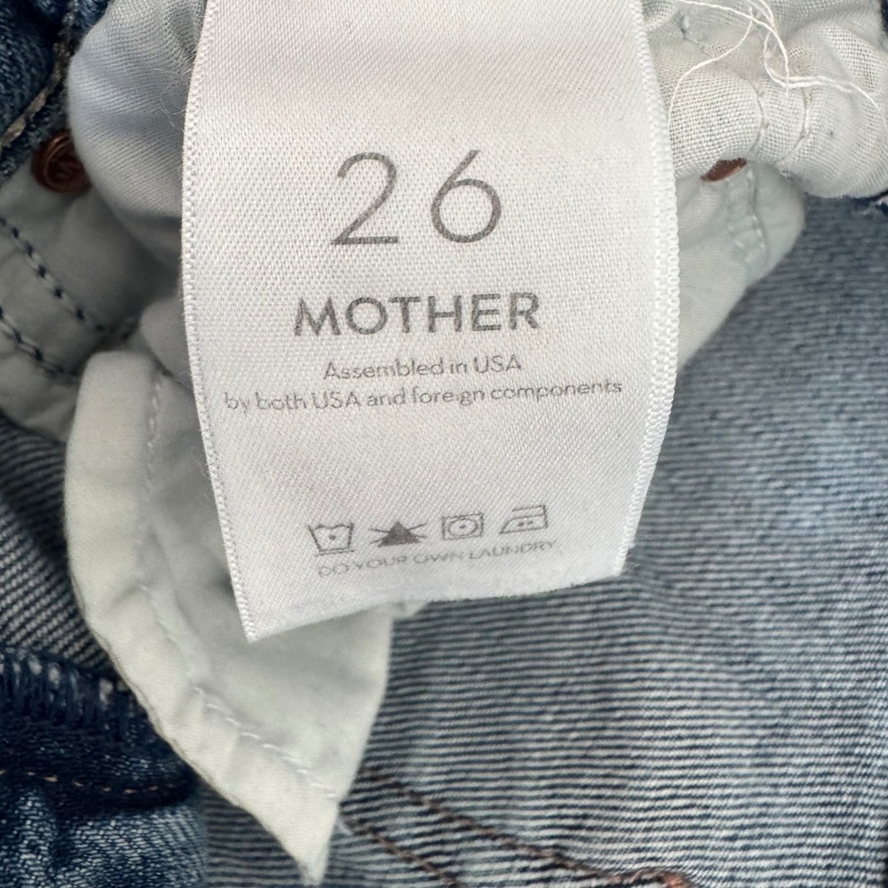 Mother Jeans Women 26 Blue Excellent Casual Chic High Rise Flare Denim - Picture 8 of 10